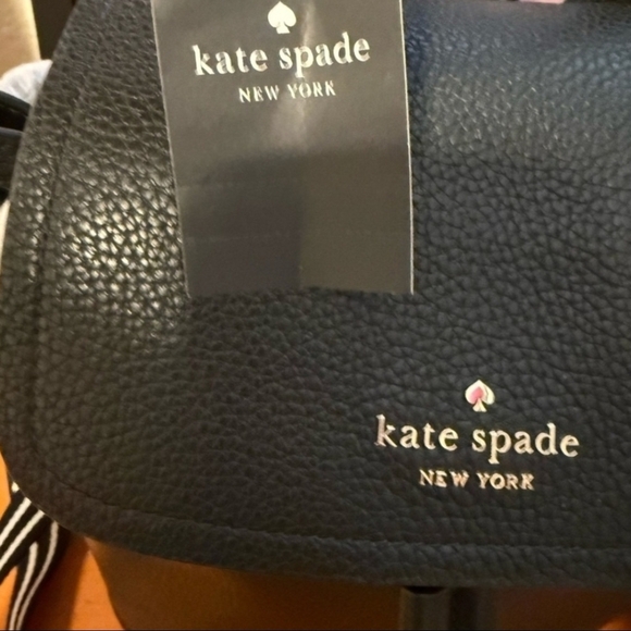 NWT Kate Spade New York Rosie Pebbled Leather Black Mini Backpack And Coin Pouch - Picture 2 of 6